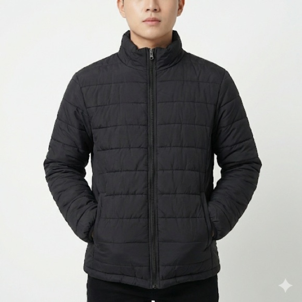 Wantdo Unisex Lightweight Quilted Puffer Jacket Insulated Black L